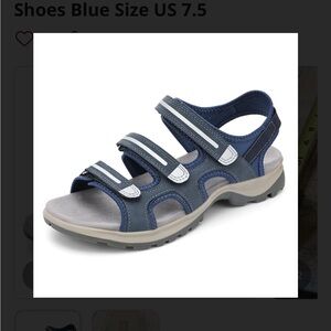 Stylish Blue and Gray Women's Sandals